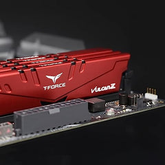 TeamGroup T-Force Vulcan Z 8GB 3200MHz (3200MT/s) CL16 Grey DDR4 UDIMM Desktop Gaming Memory, Metal Heatsink, Supports XMP 2.0, Compatible with Intel/AMD CPU, High Performance, Low Latency RAM Module