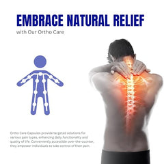 YMLC Ortho Care Capsule Natural Pain Relief Capsules | Best for Muscle Pain, Back Pain, Knee Pain, Neck Pain, Shoulder Pain, Joint Pain | Good For Men & Women | No Side Effects (pack of 1) 60 Capsules