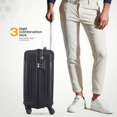 KAMILIANT by American Tourister Savvy | Trolley Bag Set of 3 (55+70+80 cms) for Travel| Hard Case Polypropylene (PP) Suitcase | 360° 8-Wheel Luggage Trolley | Combination Lock | Cress Green