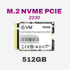 EVM 1TB M.2 NVMe SSD 2230 | PCIe Gen3x4 Internal SSD | 3000MB/s Read | 1900MB/s Write | 3D NAND Flash | Ultra Fast Storage | Compact Size | Laptop & Mini PC Compatible | 5 Year Warranty (EVMNV30/1TB)
