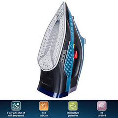 USHA Goliath 1200Watt Dry Iron with 1.8m Long Swivel Cord | Double Coat Golden Non Stick Soleplate for Longer Durability | 360° Swivel Cord | 2 Years Warranty | (Maroon), 1200 watts, Plastic