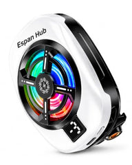 Espanan Hub TL16 Mobile Phone Cooler Fan, Back Clip Radiator Cooling Fan with USB Cable, Portable Phone Cooling Fan for Gaming, Live Streaming & Long Mobile Use