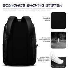 REDHORNS Waterproof 15.6-Inch Laptop Backpack for Unisex Travel Laptop Bag For Office Bag School Bag College Bag Business Bag - Black