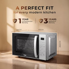 Haier 22L Convection Microwave Oven with KIDS Special Recipes (HIL2201CSSH,Silver)
