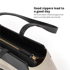 MOKOBARA Dawn Tote 19L Laptop Bag 14 Inch Office Travel Handbag Off White