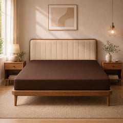 Utopia Bedding Waterproof Mattress Protector, Cotton Terry Fabric, King Size, Brown, Breathable & Elastic Fitted
