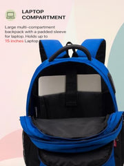 COSMUS Medium Size Multipurpose Laptop Backpack Bag Madison 33L Waterproof Bag With Laptop Compartment (Black)