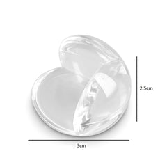 SYGA Set of 12 Transparent Round Baby Safety Corner Gaurd Baby Proofing Corner Protector