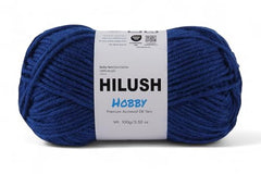 HILUSH Hobby,Wool Yarn dk Acrylic Hand Knitting Yarn Ball (100g/1 Ball),Suitable for Craft amigurumi Shade 001 (Sky Blue)