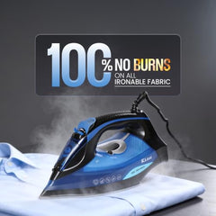 Rico Japanese Tech Fully Automatic Steam Iron with Spray | No Burns Guaranteed | Optitemp Press Iron | Auto ShutOff | Drip-Stop | 2 Years Warranty | Ceramic-Coated Soleplate with 5-Year Warranty