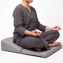 MY ARMOR Meditation Cushion for Sitting | 6 Month Warranty | Extra Large | Meditation Seat for Yoga, Foldable, Portable, Meditation Pillow, Sitting Cushion for Floor, 51x50 CM Extra Large