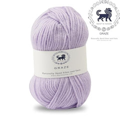Nestnhaven Acrowools Graze Hand Knitting and Crochet Yarn. Pack of 1 Ball - 100gms. Shade no - NNHG001 (Berry Purple)