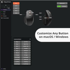 Keychron M6 Silent Wireless Gaming Mouse, 1000Hz Polling, Bluetooth 5.3/2.4GHz/Wired, PixArt 3311 Optical Sensor up to 12,000 DPI, Lightweight 3.03 oz(86g), Programmable, for Windows/Mac/Linux – Black