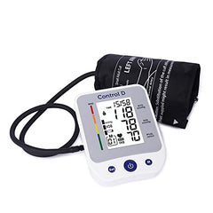 Control D Premium USB C-Port BP Monitor Automatic Oscillometric Digital Blood Pressure Checking Machine Upper Arm Portable BP Machine (Silver)