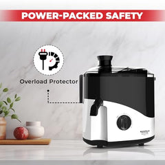 Maharaja Whiteline Odacio Pro Juicer Mixer Grinder With 3 Versatile Jars || 500 Watt || Food Grade Safe || 2 Year Warranty || Black and White