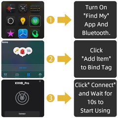 Verilux Air Item Finder Bluetooth Tracker Compatible with Find My, White