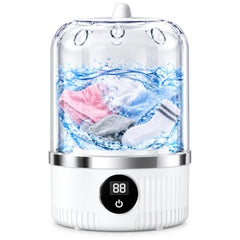 Underwear Washing Machine, Upgrade Mini Portable Washing Machine Rechargeable Underwear Washer Deep Cleans Small Clothes for Apartment, Dorm, RV, Travel & Hotel Use A2