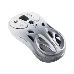 Arctic Fox Alien-X Gaming Wireless Mouse, Tri-Mode (2.4G/Bluetooth/Wired), 4800 DPI, 1000Hz Ergonomic Hollow RGB Rechargeable Type-C for Mac/Laptop/iPad/Office (Star White)