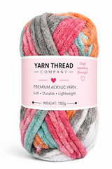 yarn thread company Wool, Plush & Cuddly, Chenille Yarn Supersoft Hand Knitting Wool Ball, (1 Ball/100 Gram Each) Ball Suitable for Craft, Babywear, Baby Blankets, (Parrot Green)