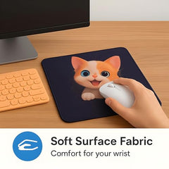 omne TECH Mousepad for Desk | Smooth Waterproof Surface, Anti-Slip Rubber Base, Durable & Comfortable Mouse Pad for Office, Laptop & Computer (Abstract Leaf Patten)