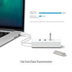 TP-link UE330 USB 3.0 3-Port Hub & Gigabit Ethernet Adapter 2 in 1 USB Adapter - Plug and Play