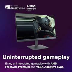 Lenovo LOQ 27Q-10 (Smartchoice) | 27" (68.5cm) QHD (2560x1440) IPS 180Hz Gaming Monitor | 0.5ms, HDR10 Compliance, AMD FreeSync, 99% sRGB, 2xHDMI 2.1 TMDS, 1xDP 1.4| Tilt | Lunar Grey | 68F3GACBIN