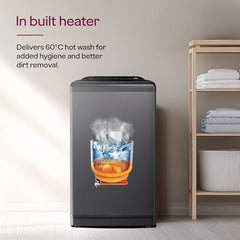 Godrej 10 Kg 5 Star with 5 Years Comprehensive Warranty, AI Tech, Inbuilt Heater, Fills Tub at ~0 Water Pressure, Steel Drum Fully Automatic Washing Machine (WTEON ADA 10 5.0 FEFH GLGR, Glacial Grey)