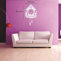 SYGA Beautiful White Vintage Wall Clock Sticker