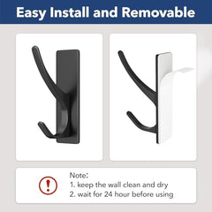 iSTAR Self Adhesive Wall Hook Heavy Duty Metal Stick-On Door Hanger Hook for Hanging Towel, Purse, Robe, Backpack, Jacket, Clothes, Bags - Wall Hooks Set for Bathroom & Kitchen (Pack of 4) (Rose Gold)