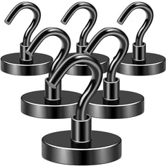 DIYMAG Magnetic Hooks 15pcs 30lbs Cruise Essentials 2026 Magnet Hook | Neodymium Heavy Duty Strong Magnets Hanging Ship Cabins Refrigerator Fridge Classroom Beach Vacation Kitchen Grills Home Tool