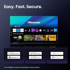 Hisense 164 cm (65 inches) U7Q Series 4K Ultra HD Smart QLED Mini LED TV 65U7Q (Black)