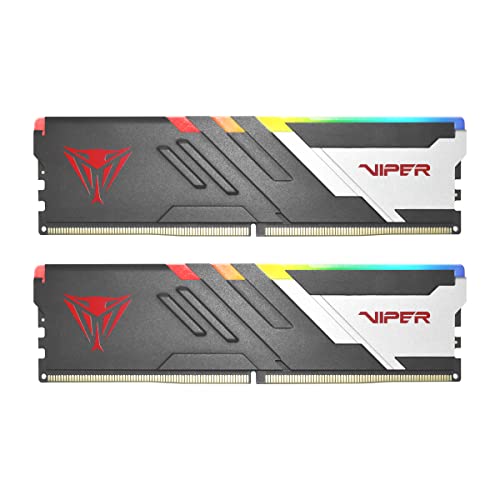 Patriot Memory Viper Venom RGB DDR5 32GB (2 x 16GB) 6800MHz UDIMM Desktop Gaming Memory KIT PVVR532G680C34K