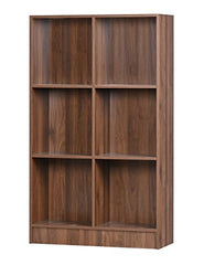 DeckUp Meritus-L 3-Shelf Engineered Wood Book Shelf and Display Unit (Walnut, Matte Finish)