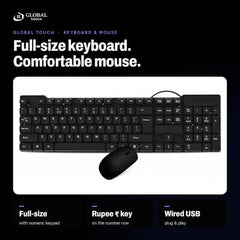 GLOBAL TOUCH Desktop Set i5 3rd Gen 8GB RAM 256GB SSD 22 Inch Monitor