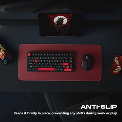 daWg KeyMat R1 Esports Gaming Mouse Pad, 800 x 300 mm, 4mm Thickness Extended Desk Mat, Anti-Fray Stitching, Anti-Skid Rubber Base, Pro-Grade Tracking Surface, High-Velocity Glide (Dragon)