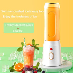 Juicer for Home ^ Lacossi Juicer Mixer Grinder with 1500mAh Battery, 6 Blades 3Gears Fast Blending, 2-Jar Capacity (400ml*2) | 40 Watts Bullet Rechargeable Portable Personal Juicer