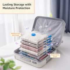 amazon basics Vacuum Compression Storage Bags with Hand Pump - Medium, 5-Pack
