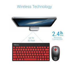 Portronics Key2 Combo Wireless Keyboard and Mouse Set,with 2.4 GHz USB Receiver,Silent Keystrokes,1200 DPI Optical Tracking,Compact Design,Multimedia Keys for PC,Laptop & USB Supported Devices(Grey)