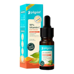Pilgrim 10% Vitamin C Face Serum for Glowing Skin with Niacinamide - 10ml | 5% Niacinamide & Glutathione, Brightening, Fades Dark Spots & Evens, Dullness, Sensitive Skin Safe, Oil Free, All Skin Types