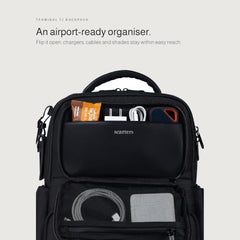 scarters Terminal T2 Backpack 24L, Fits 15.6" Laptop (Black)