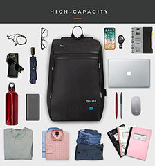 PAZZO Milestone Laptop bag for men | Office bag for men| Laptop Backpack for Men and Women with Anti-Theft Design, USB Port and 1 Year Warranty | Fits up to 15.6 inch Laptop, Macbook ~ Blue