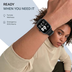boAt Storm Blaze Smartwatch in Premium Metal Finish with Advanced BT Calling, Functional Crown, 1.83'' (4.64 cm) HD Display, IP68 Waterproof, HR, Sleep, Stress & SPO₂ Tracking, SOS (Cool Grey)
