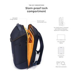 MOKOBARA Transit Backpack | Fits Laptop Up To 16 Inch, 30L Capacity, Water-Resistant Polyester, Vegan Leather Trims | Money Moves, Black