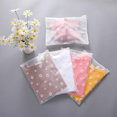 OSDUE Polyethylene Frosted Zipper Bags 30x35cm Pack of 10 – Transparent LDPE Zip Lock Storage Bags for Clothes, Shoes, Cosmetics, Jewellery, Toiletries & Travel