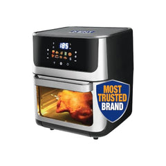 KENT Digital Air Fryer 5L | 1400W | Bake, Grill & Roast | Up to 80% Less Oil Usage | 8 Preset Menu | Rapid Heat Circulation | Digital Display & Touch Control Panel | Glass Window with in built Light