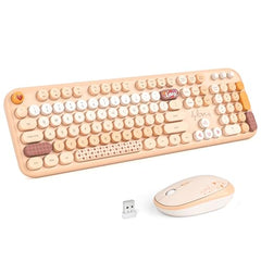 MOFII Wireless Keyboard and Mouse Combo, Full Size, 2.4GHz, Windows, Purple