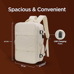 Acer Estilo Premium 15.6 Inch Blue Color Backpack I Water Resistent Polyester I Expandable, 2 Zipper Front Pocket, 2 More Compartment for Laptop and Other Accessories I USB Charging I Strolley Strap