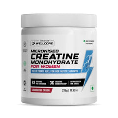 Wellcore Creatine Monohydrate For Women (33 Servings, Cranberry Crush)