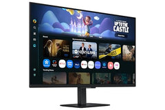 Samsung 27" M5 Smart Monitor with Smart TV Experience (Smartchoice) |FHD 1920 x 1080| Screen Mirroring | IPS Pane l TV Plus| Speakers | Adaptive Sound | Wi-Fi | HDMI |Bluetooth| LS27FM500EWXXL | Black