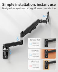 MOUNTUP Single Monitor Wall Mount for Max 32" Screen, Holds up to 19.8lbs
